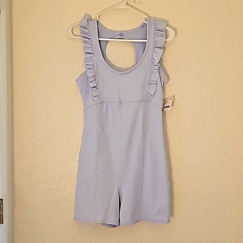 🎉HP NWT Free People Movement Ruffle Me Up One-piece Shortie - Size  L - Picture 9 of 17